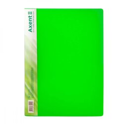Папка пластик А4 "Axent" 1301-26 c зажимом зеленая