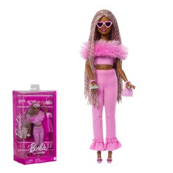 Кукла Barbie Deluxe style Barbiecore Модница в костюме с перьями