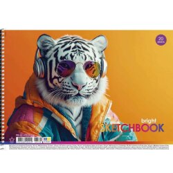 Альбом 20л 100 г/м2 Школярик Star 8536 спираль
