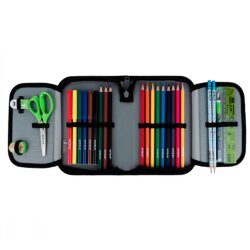 Пенал Kite 1 отделение с наполнением 2 отворота K25-622H-2 College Line