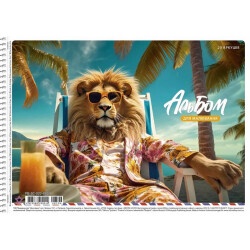 Альбом 20л 100 г/м2 Школярик Star 8506 спираль
