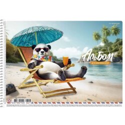 Альбом 20л 100 г/м2 Школярик Star 8506 спираль