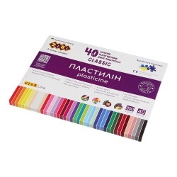 Пластилин CLASSIC 40 цветов, KIDS Line