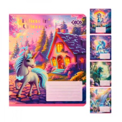 Тетрадь 12 листов линия ZiBi ZB25.1752L UNICORN