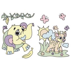 Книга "Большие водяные раскраски - Малыши животных"
