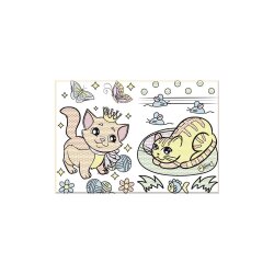 Книга "Большие водяные раскраски - Кошенята"