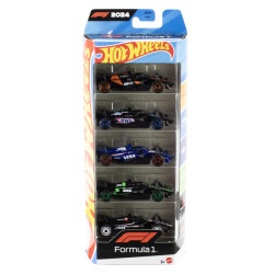 Игровой набор из 5 базовых болидов "F1 2024" Hot Wheels