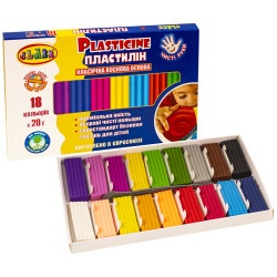 Пластилин "Чистые руки MAXI" 18 цветов*20 г ECO