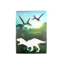 Стикербук по номерам Moxy Dinosaur expedition