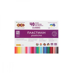 Пластилин 40 цветов 800г ZiBi ZB.6242 CLASSIC