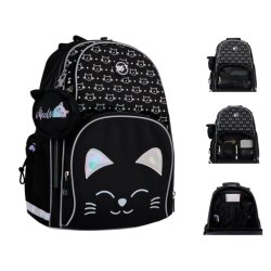 Рюкзак школьный полукаркасный YES S-100 Smiling Cats