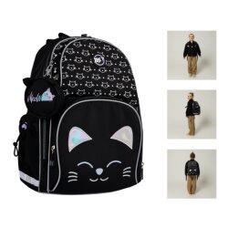 Рюкзак школьный полукаркасный YES S-100 Smiling Cats
