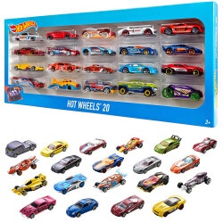 Набор из 20-ти базовых машинок Hot Wheels микс