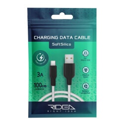 Кабель USB Ridea RC-M114 Soft Silico Micro 3A (Черный)