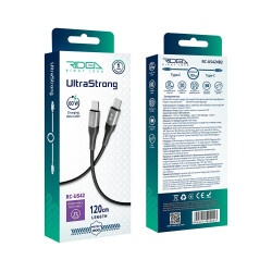 Кабель USB Ridea  UltraStrong Type-C to Type-C 60W 1.2m (Черный)