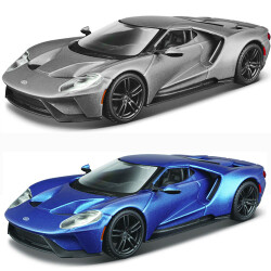 Автомодель – FORD GT (голубой металлик, серебристый металлик, 1:32)
