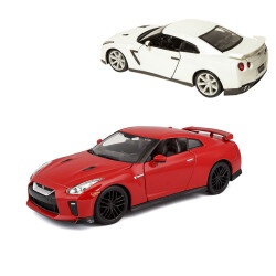 Автомодель – NISSAN GT-R (ассорти красный, белый металлик, 1:24)