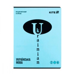 Тетрадь 24 листа линия предметная-Techno, укр. язык