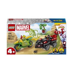 Конструктор LEGO Marvel Гонки на электромобилях с динозаврами 124 детали