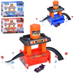 Игрушечный Гараж автомойка, машинки меняют цвет, 24 детали