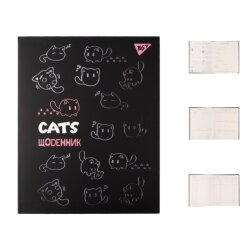 Дневник школьный YES интегральный Cats, А5, 40 листов