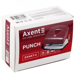 Дырокол Axent Exakt красный