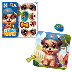 Игра развивающая Vladi Toys магнитная "Эмоции Песика" (укр)