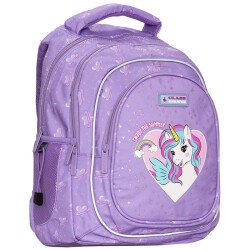 Рюкзак SchoolMax 3 отделения 39x29x17 см, полиэстер, "Unicorn" CLASS