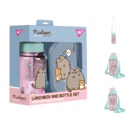 Набор контейнер и бутылочка Yes "Pusheen", 2 предмета