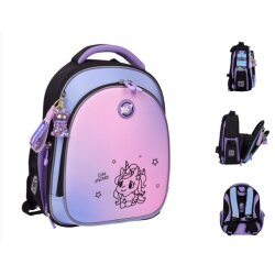 Рюкзак школьный полукаркасный YES S-109 Cute Unicorn