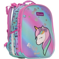 Ранец SchoolCase Mini 2 отделения 35x27x16 см, полиэстер, "Cute Unicorn"
