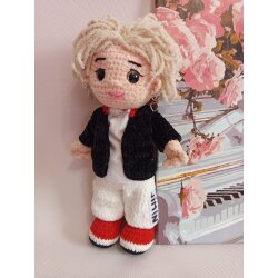 Коллекционная мягкая игрушка амигуруми Чимин, БТС
