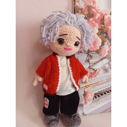 Коллекционная мягкая игрушка амигуруми Ким Намджун RM, БТС