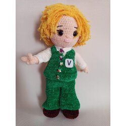Коллекционная мягкая игрушка амигуруми Ким Тхе Хён, V, БТС
