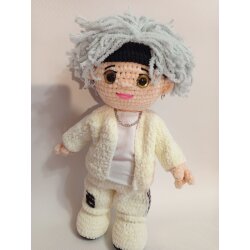 Коллекционная мягкая игрушка амигуруми Шуга Мин Юн Ги, БТС