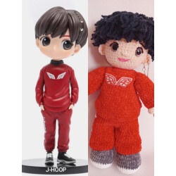 Коллекционная мягкая игрушка амигуруми Джей-Хоуп (j-hope) , БТС