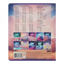 Тетрадь 36 листов клетка  предметная - Биология CLOUDS
