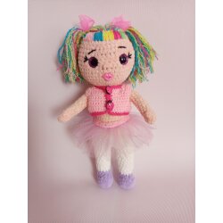 Мягка игрушка амигуруми Кукла в пачке